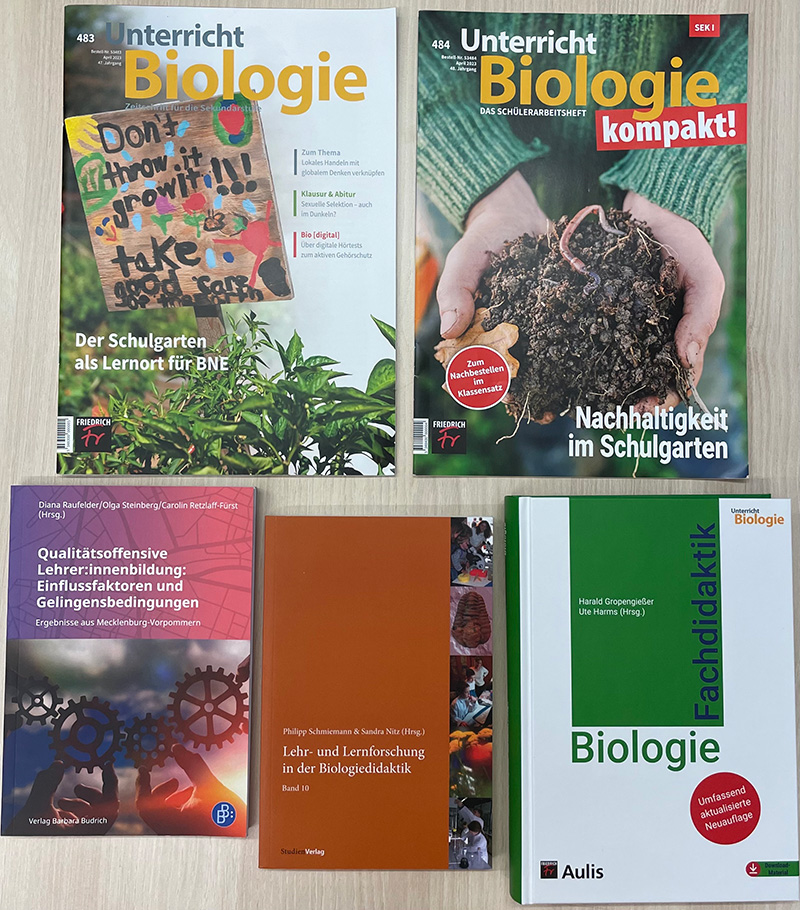 Aktuelle Literaturbeiträge von Mitarbeiter*innen der Fachdidaktik Biologie zur Entwicklung des Biologie- und Sachunterrichtes